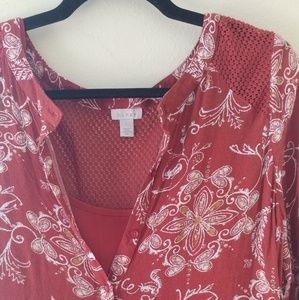 Hinge Rust-colored Tunic